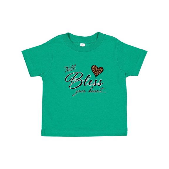 Inktastic Well Bless your Heart with Leopard Print Boys or Girls Baby T-Shirt