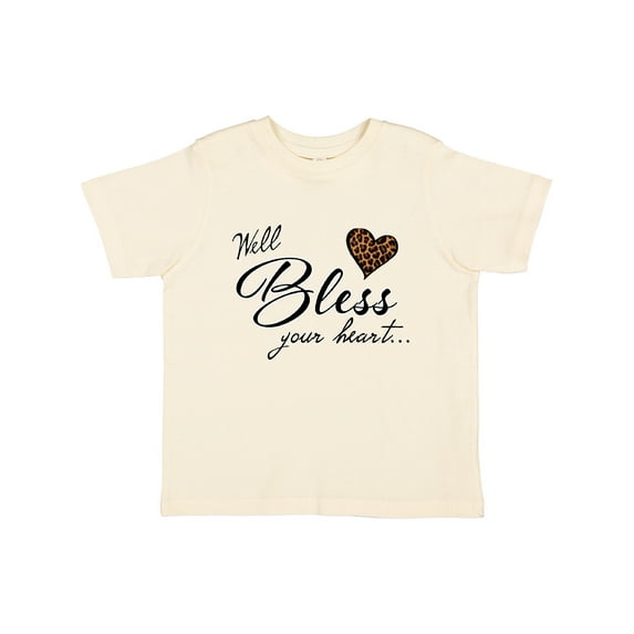 Inktastic Well Bless your Heart with Leopard Print Boys or Girls Toddler T-Shirt