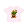 thumbnail image 1 of Inktastic Well-Read Cute Gold Dragon Reading Books Boys or Girls Toddler T-Shirt, 1 of 5