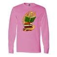 thumbnail image 1 of Inktastic Well-Read Cute Gold Dragon Reading Books Long Sleeve T-Shirt, 1 of 5