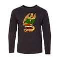thumbnail image 1 of Inktastic Well-read Cute Gold Dragon Reading Books Long Sleeve Youth T-Shirt, 1 of 5