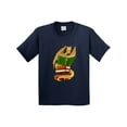 thumbnail image 1 of Inktastic Well-read Cute Gold Dragon Reading Books Youth T-Shirt, 1 of 5