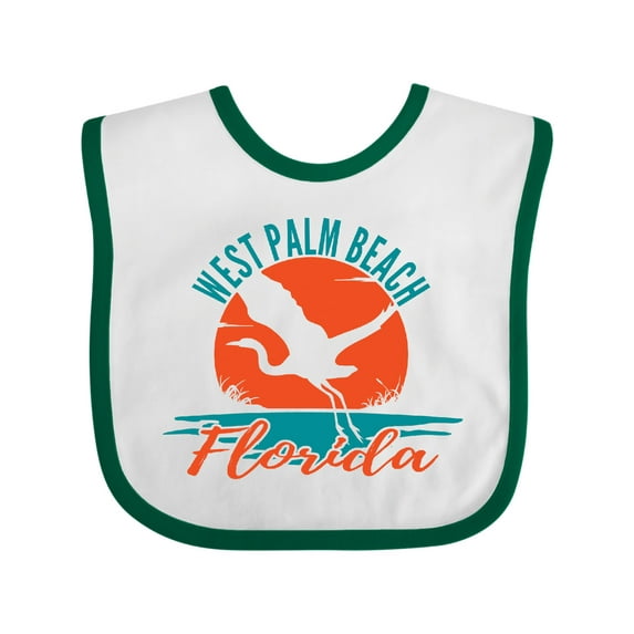 Inktastic West Palm Beach Florida Vacation Boys or Girls Baby Bib