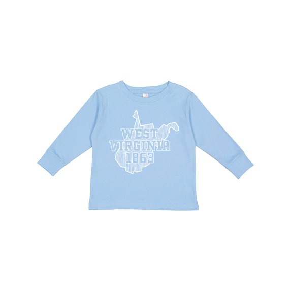 Inktastic West Virginia 1863 Boys or Girls Long Sleeve Toddler T-Shirt