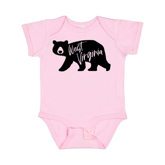 Inktastic West Virginia Black Bear Silhouette Boys or Girls Baby Bodysuit