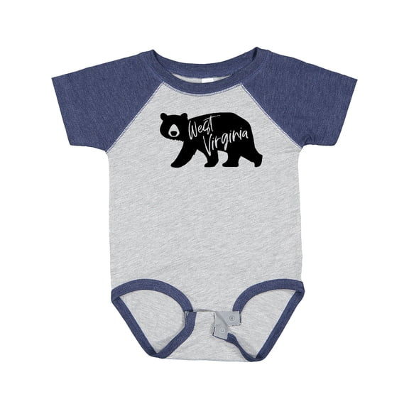 Inktastic West Virginia Black Bear Silhouette Boys or Girls Baby Bodysuit