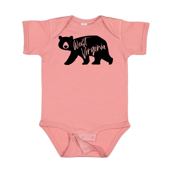 Inktastic West Virginia Black Bear Silhouette Boys or Girls Baby Bodysuit