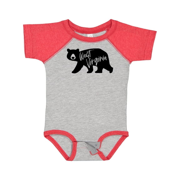Inktastic West Virginia Black Bear Silhouette Boys or Girls Baby Bodysuit