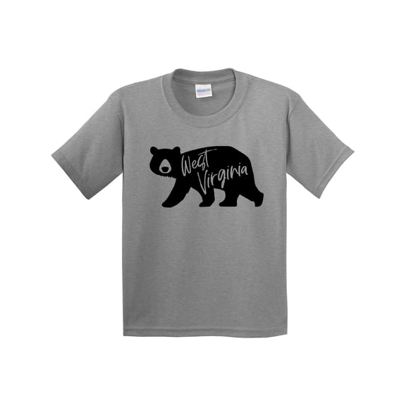 Inktastic West Virginia Black Bear Silhouette Youth T-Shirt