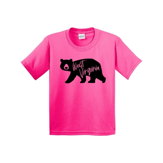 Inktastic West Virginia Black Bear Silhouette Youth T-Shirt
