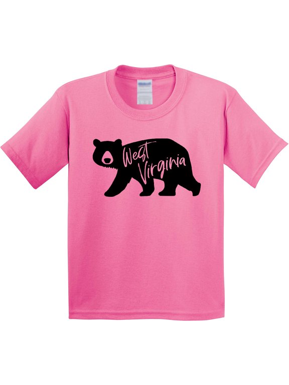West Virginia Black Bear Silhouette Youth T-Shirt