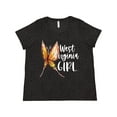 thumbnail image 1 of Inktastic West Virginia Girl- Butterfly Women's Plus Size T-Shirt, 1 of 5