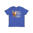 thumbnail image 1 of Inktastic West Virginia Girl Butterfly Youth T-Shirt, 1 of 5
