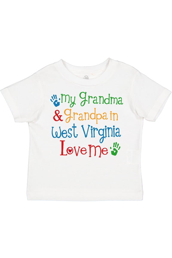 West Virginia Grandma Loves Me Boys or Girls Toddler T-Shirt