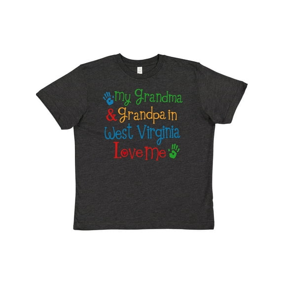 Inktastic West Virginia Grandma Loves Me Youth T-Shirt