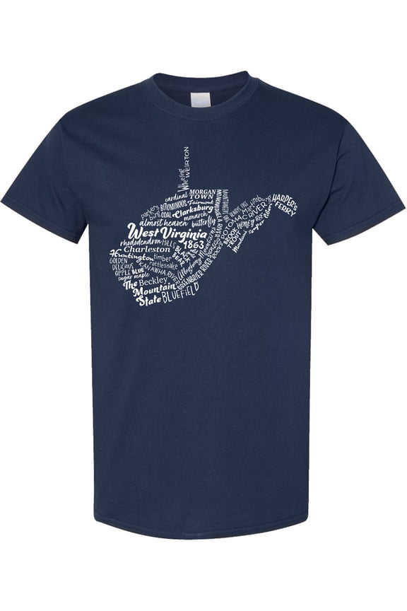 West Virginia State Word Salad T-Shirt