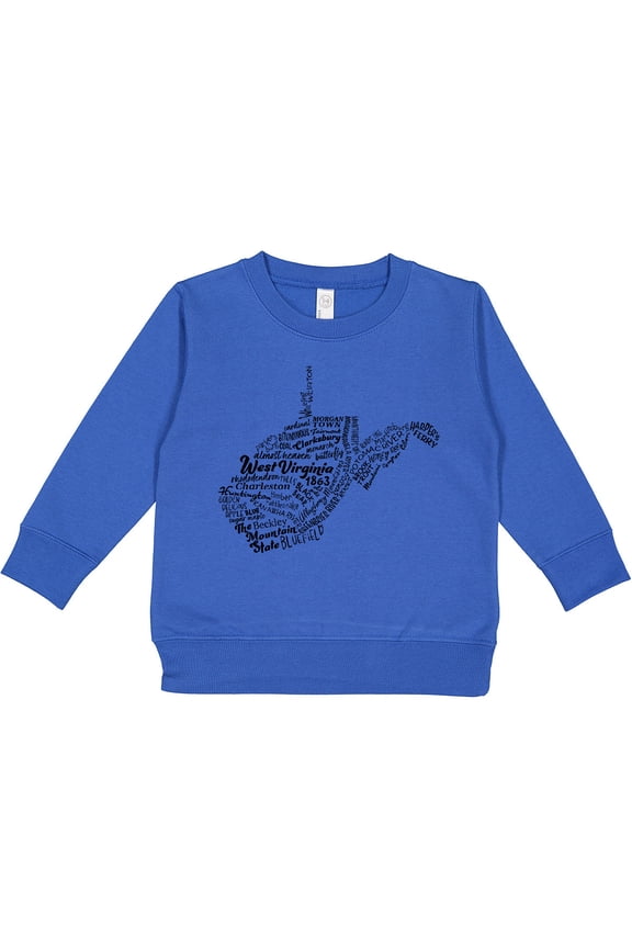 West Virginia State Word Salad Toddler Sweatshirt