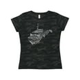 thumbnail image 1 of Inktastic West Virginia State Word Salad Women's T-Shirt, 1 of 5