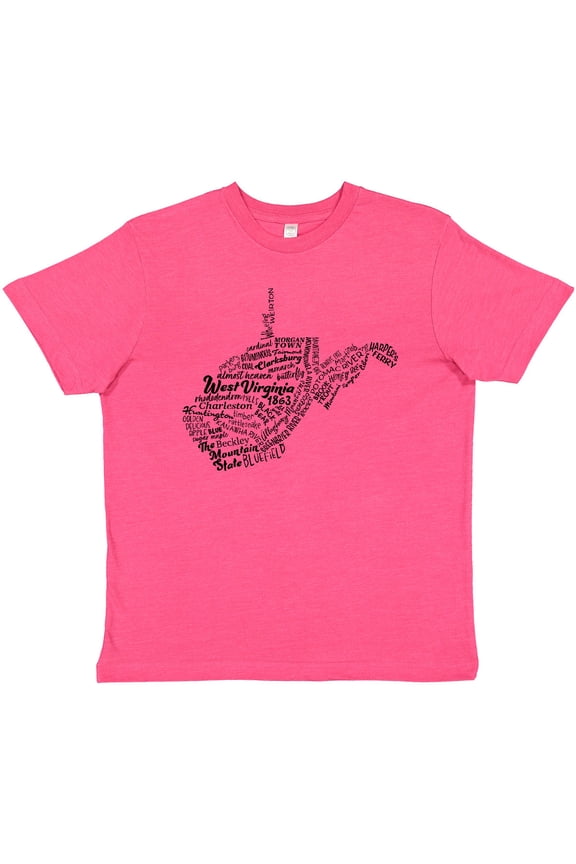 West Virginia State Word Salad Youth T-Shirt