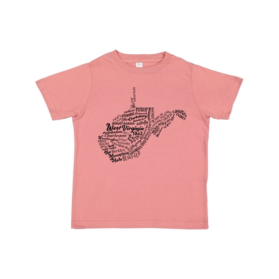 Inktastic West Virginia State Word Salad Boys or Girls Toddler T-Shirt
