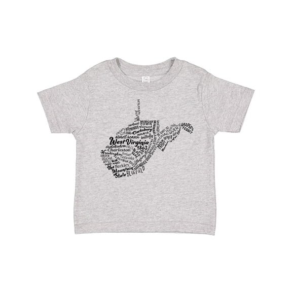 Inktastic West Virginia State Word Salad Boys or Girls Toddler T-Shirt
