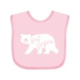 thumbnail image 1 of Inktastic West Virginia White Bear Silhouette Boys or Girls Baby Bib, 1 of 4