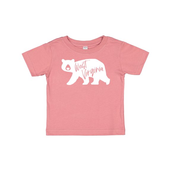 Inktastic West Virginia White Bear Silhouette Boys or Girls Baby T-Shirt