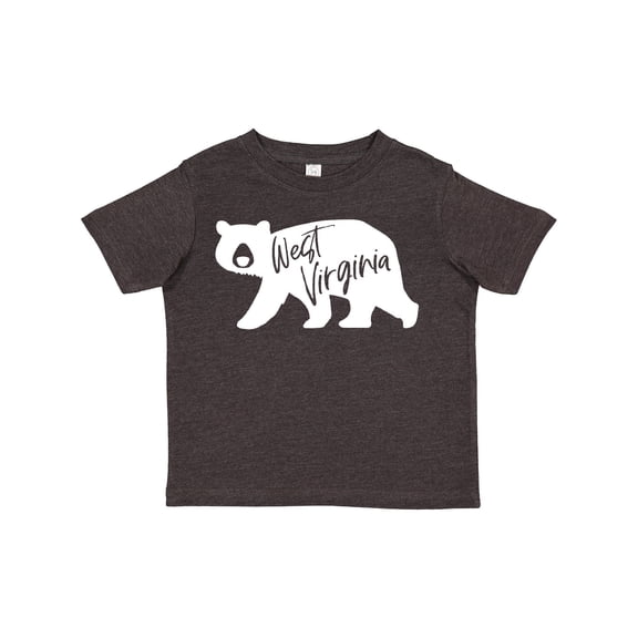 Inktastic West Virginia White Bear Silhouette Boys or Girls Toddler T-Shirt