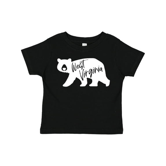 Inktastic West Virginia White Bear Silhouette Boys or Girls Toddler T-Shirt