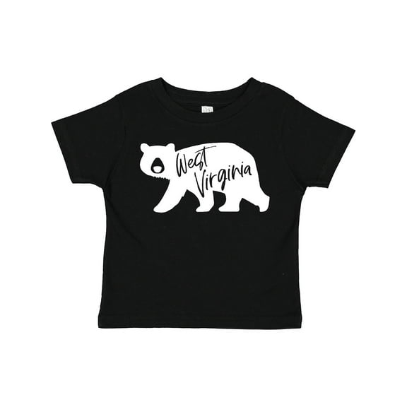 Inktastic West Virginia White Bear Silhouette Boys or Girls Toddler T-Shirt