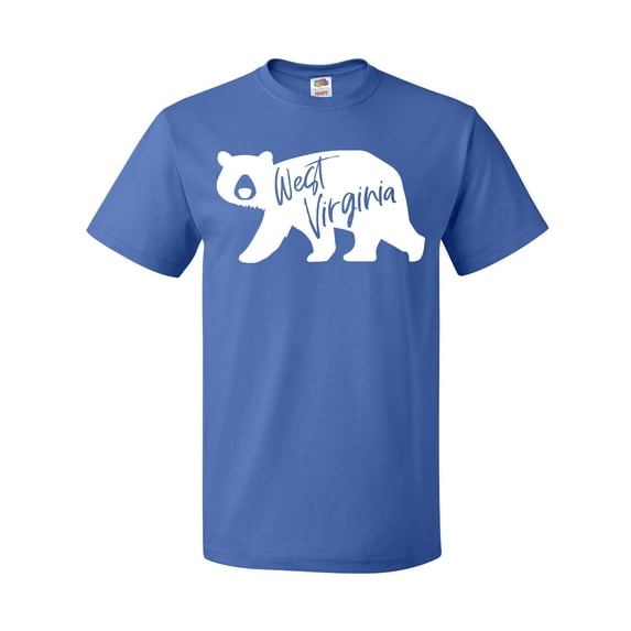 Inktastic West Virginia White Bear Silhouette T-Shirt