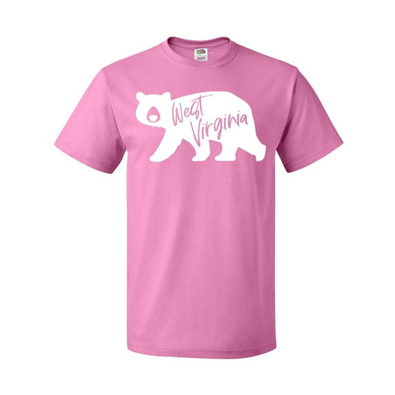 Inktastic West Virginia White Bear Silhouette T-Shirt