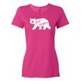 thumbnail image 1 of Inktastic West Virginia White Bear Silhouette Women's T-Shirt, 1 of 5