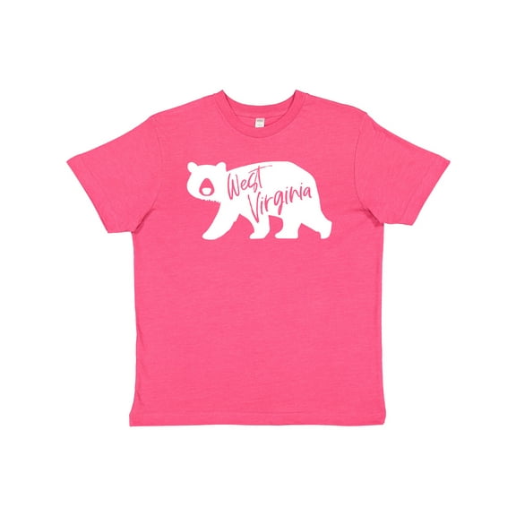 Inktastic West Virginia White Bear Silhouette Youth T-Shirt