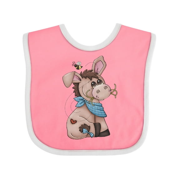 Inktastic Western Dilly Donkey Boys Baby Bib