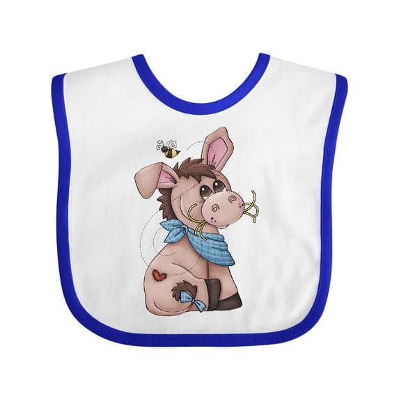 Inktastic Western Dilly Donkey Boys Baby Bib