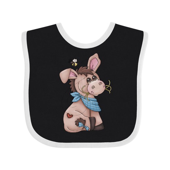 Inktastic Western Dilly Donkey Boys Baby Bib
