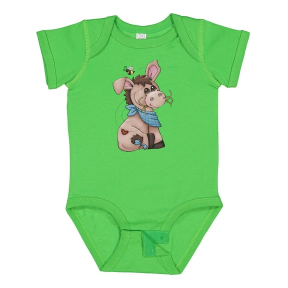 Inktastic Western Dilly Donkey Boys Baby Bodysuit