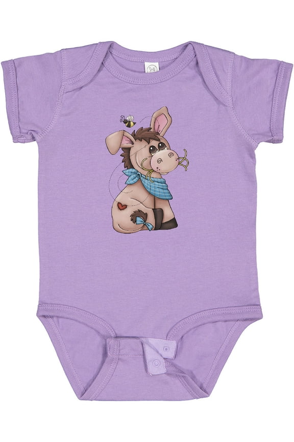 Western Dilly Donkey Boys Baby Bodysuit