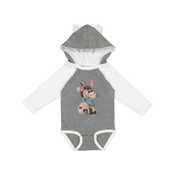 Inktastic Western Dilly Donkey Boys Long Sleeve Baby Bodysuit