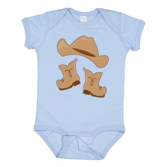 Inktastic Western Style Boy Boots Boys or Girls Baby Bodysuit