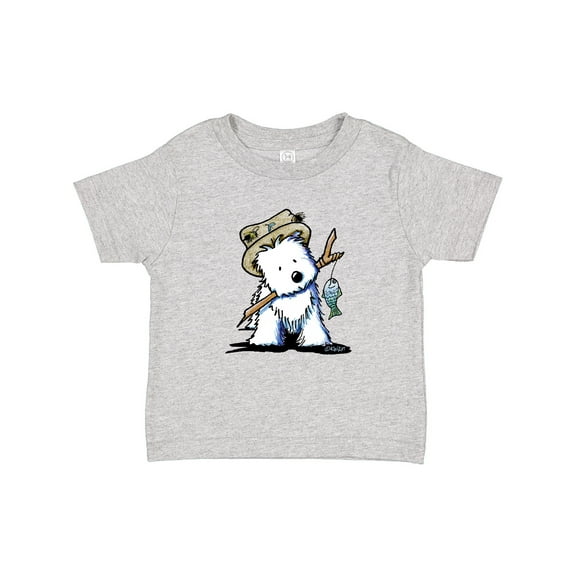 Inktastic Westie Fishing Buddy Boys or Girls Baby T-Shirt