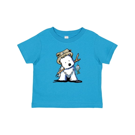 Inktastic Westie Fishing Buddy Boys or Girls Baby T-Shirt