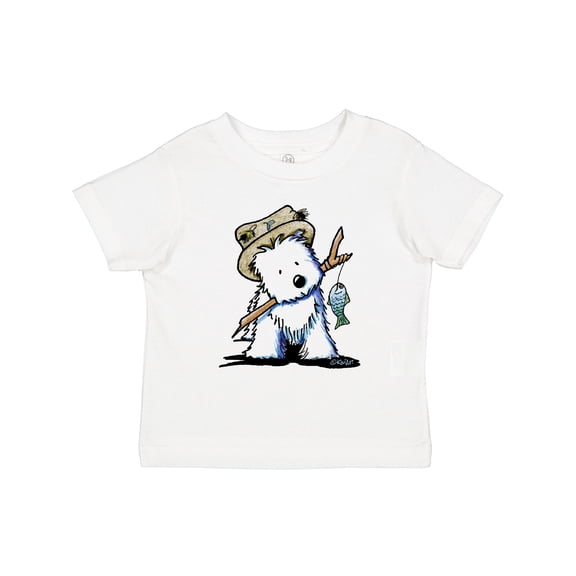 Inktastic Westie Fishing Buddy Boys or Girls Toddler T-Shirt