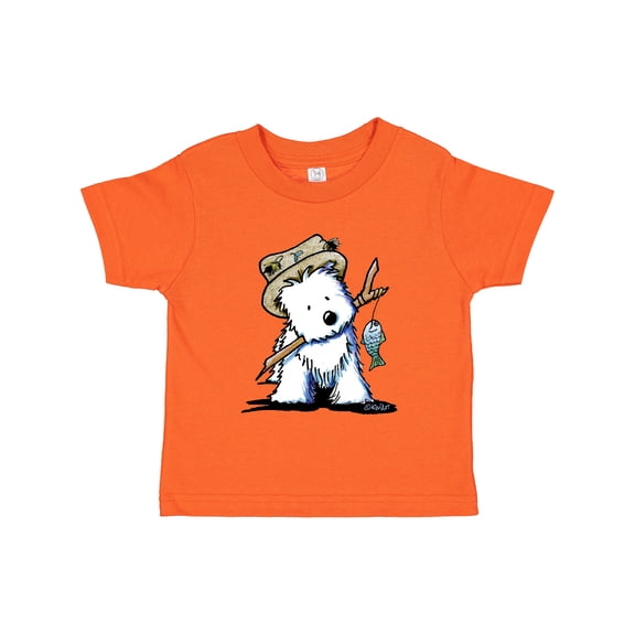Inktastic Westie Fishing Buddy Boys or Girls Toddler T-Shirt