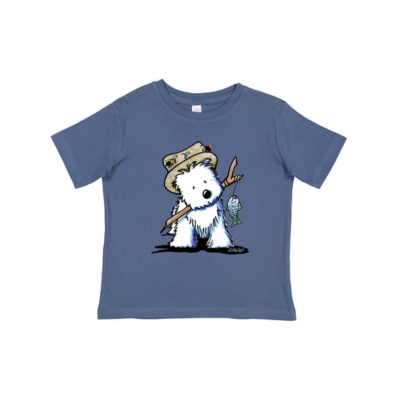 Inktastic Westie Fishing Buddy Boys or Girls Toddler T-Shirt
