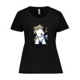 thumbnail image 1 of Inktastic Westie Fishing Buddy Women's Plus Size T-Shirt, 1 of 5