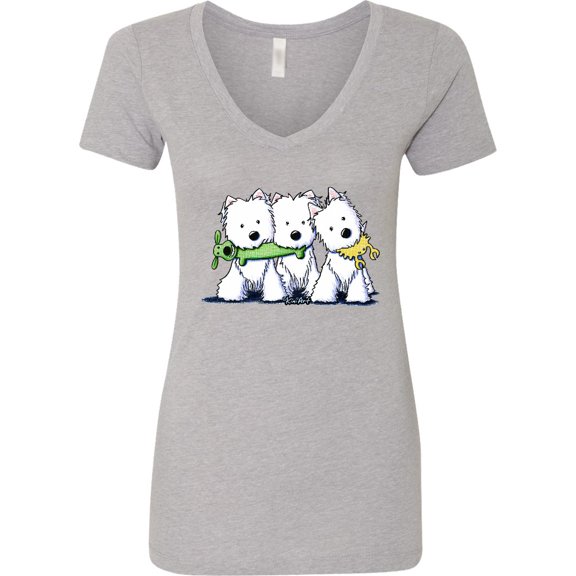 Inktastic Westie Pro Players Women's V-Neck T-Shirt