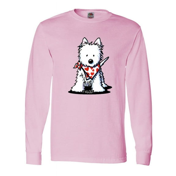 Inktastic Westie in Bandana Long Sleeve T-Shirt
