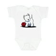 thumbnail image 1 of Inktastic Westie with Ball Boys or Girls Baby Bodysuit, 1 of 5